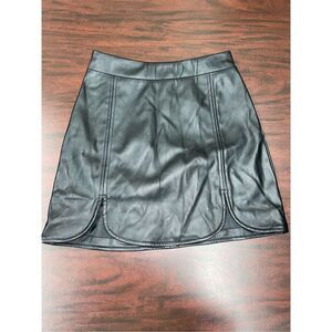 NWT Buddy Love Black Vegan Leather Carli Mini Skirt